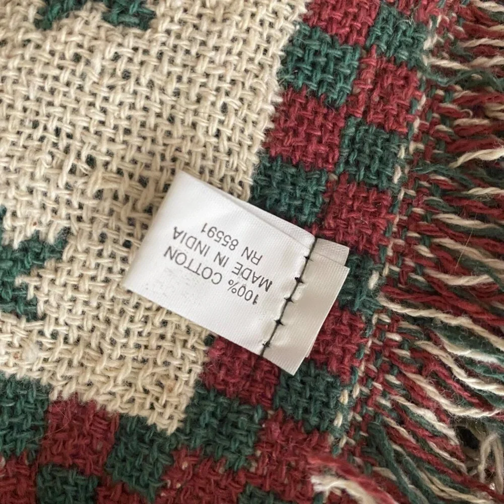 Holiday Cotton Throw Blanket 50